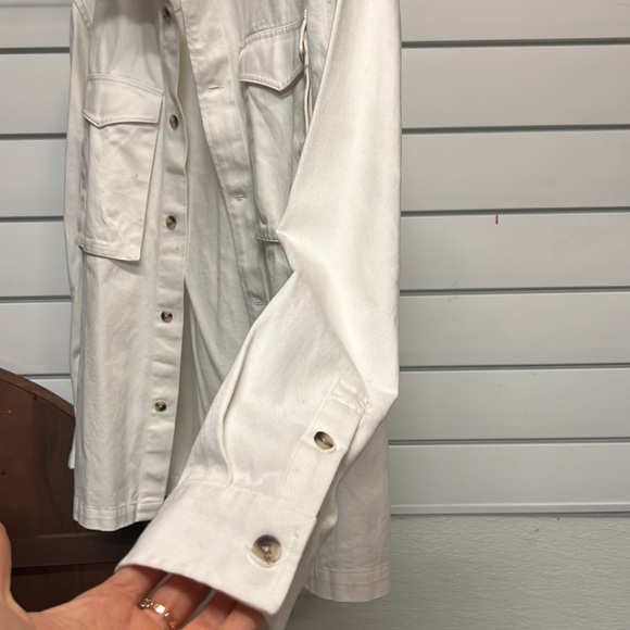 Top man white jean jacket - Picture 3 of 4